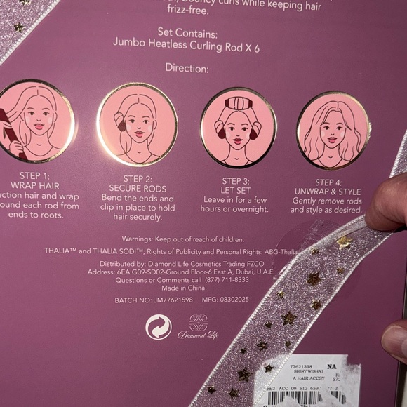 Thalia Sodi Heatless Curling Rods in Red, Pink, and Purple - Picture 4 of 5